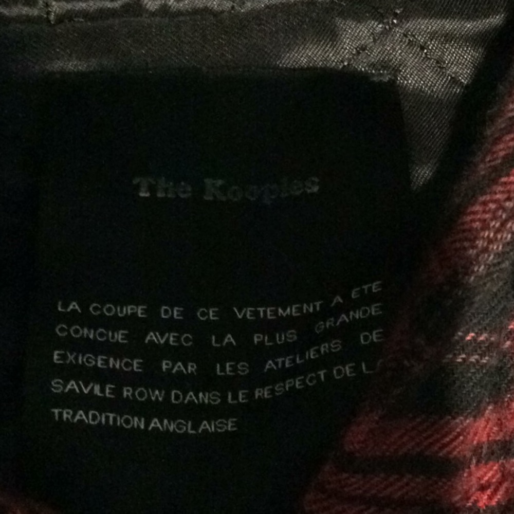 The Kooples Hooded Dark Checks Jacket - Picture 10 of 14